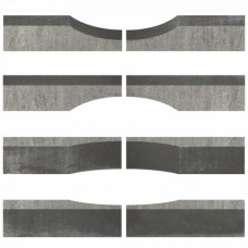 PARTIJ Linia WAVE 15x15x60cm strak grijs zwart PARTIJ Linia WAVE 15x15x60cm strak grijs zwart
