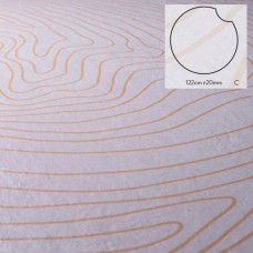 Dunes keramische staptegel 122x2cm model c rond