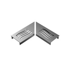 Ultra Drain Silverline Wave Rooster L-hoek