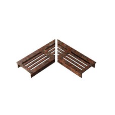 Ultra Drain Cortenline Straight Rooster L-hoek