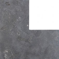 Asian bluestone vijverrand hoek gezoet met facet 3x30x50/50cm