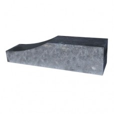 Palissade Block wave grijs zwart 60x15x15cm Palissade Block wave grijs zwart 60x15x15cm