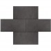 Piastrella piatta antracite 30x60x4,7cm