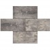 Piastrella piatta grigio nero 30x60x4,7cm