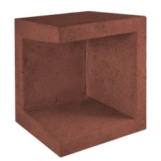 U-element hoek corten bruin 40x40x50cm Gardenlux