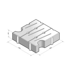 Dynaflex WaterWijs 40x40x10cm reflex white