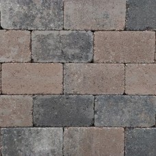 Antieke trommel betonstraatsteen 21x10,5x6cm oud emmen