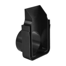 Dural U-drain afvoergoot WaterWijs 10x6,5cm HO afvoer zijaansluiting