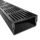 Dural U-drain afvoergoot WaterWijs 5x10x100cm zwart