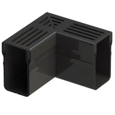 Aquadrain black grating corner 6,5cm