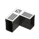 Aquadrain grey grating corner 6,5cm