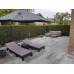 H2O glad square nero grey 80x40x5cm
