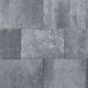 Straksteen grijs zwart 20x30x6cm
