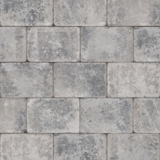 Trommelsteen 20x30x6 cm Antica grijs zwart