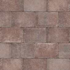 Trommelsteen 20x30x6 cm Antica rood bruin